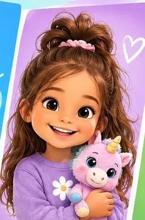 Cartoon character of Caroline
