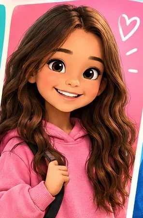 Cartoon character of Chloe